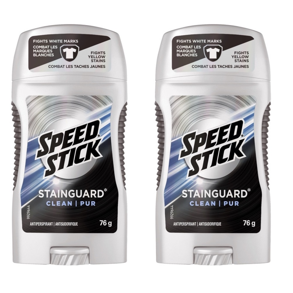 2X DISCONTINUED SPEED STICK STAINGUARD CLEAN 76G - BRAND NEW